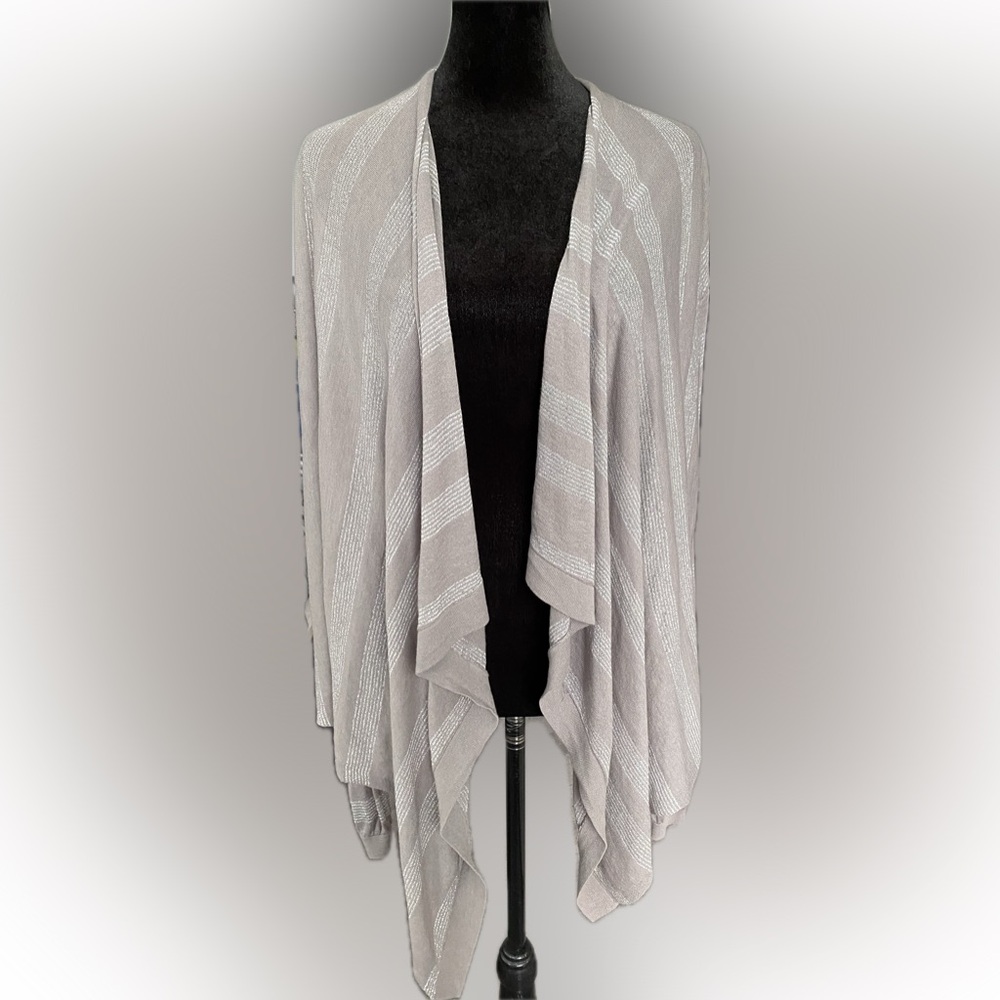 Ann Taylor LOFT Sheer Drape Front Cardigan - Size Medium - EUC